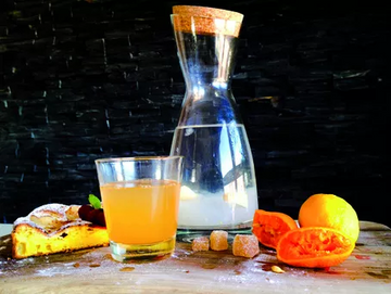Naranjada de kéfir de agua con gas