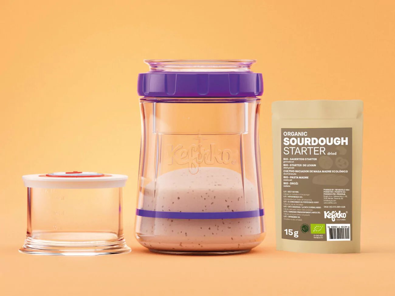 Pack Fermentador + Iniciador Ecológico de Masa Madre