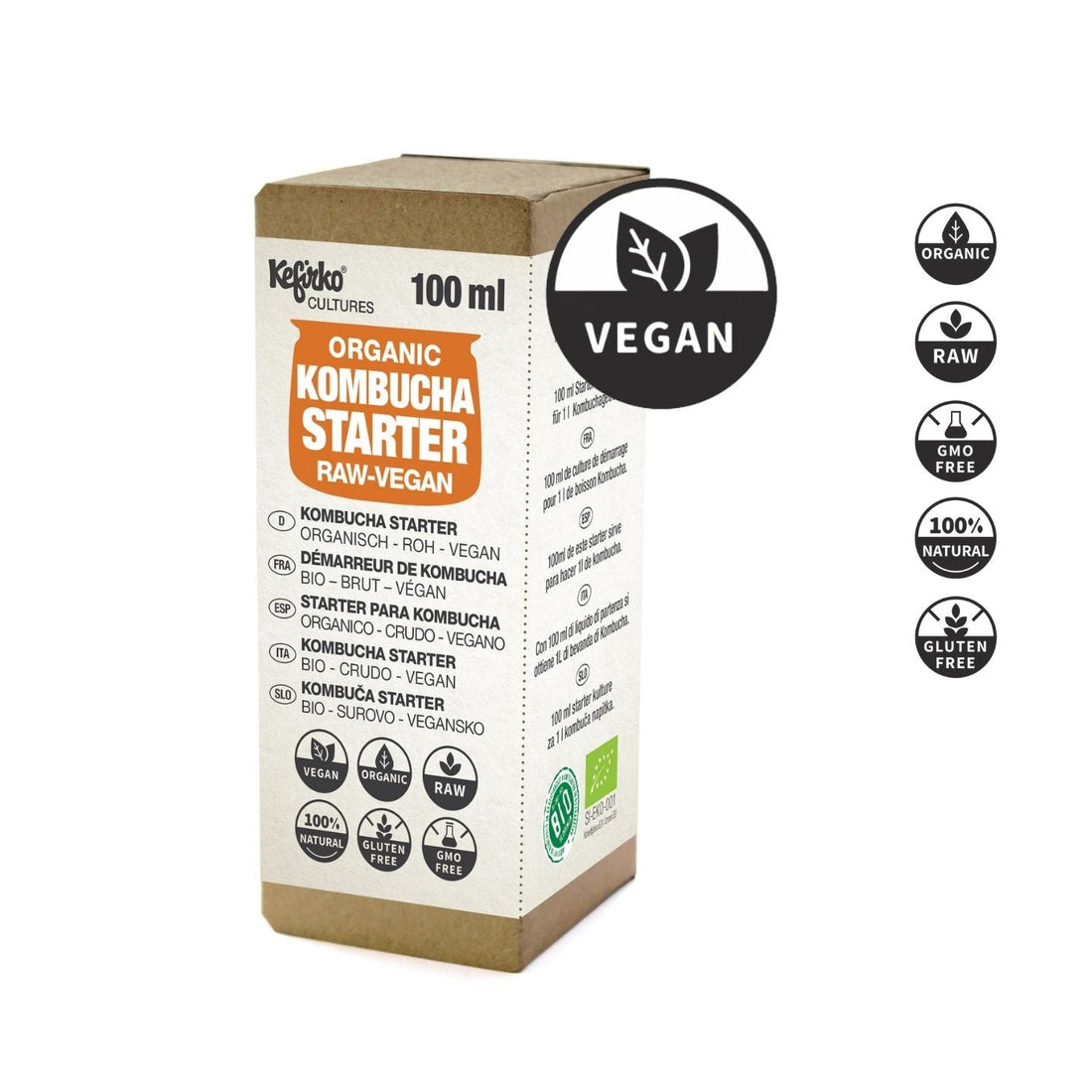 caja de starter de kombucha ecologica